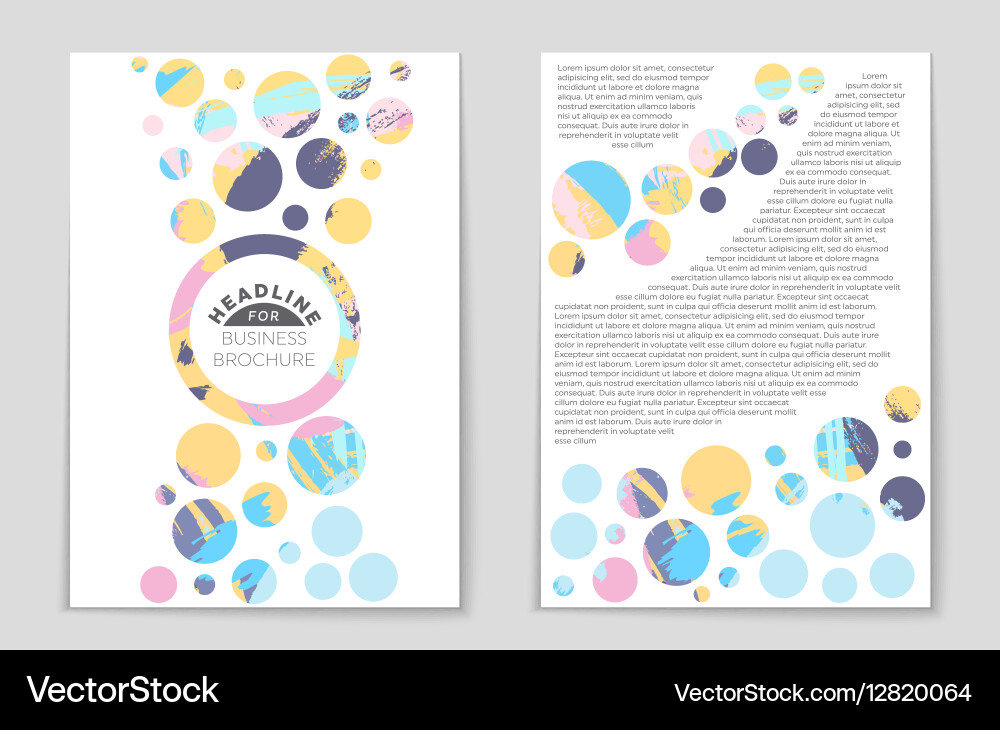Abstract layout background set for art vector image