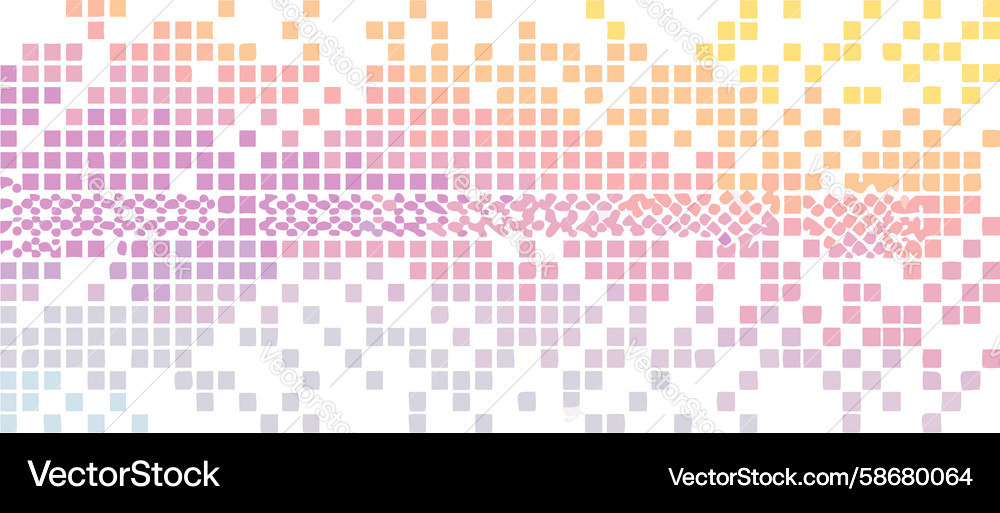 Abstract pixelated gradient bar background design Vector Image