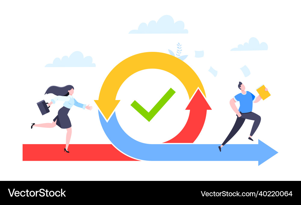 Agile development methodology business concept Agile development methodology business concept vector image