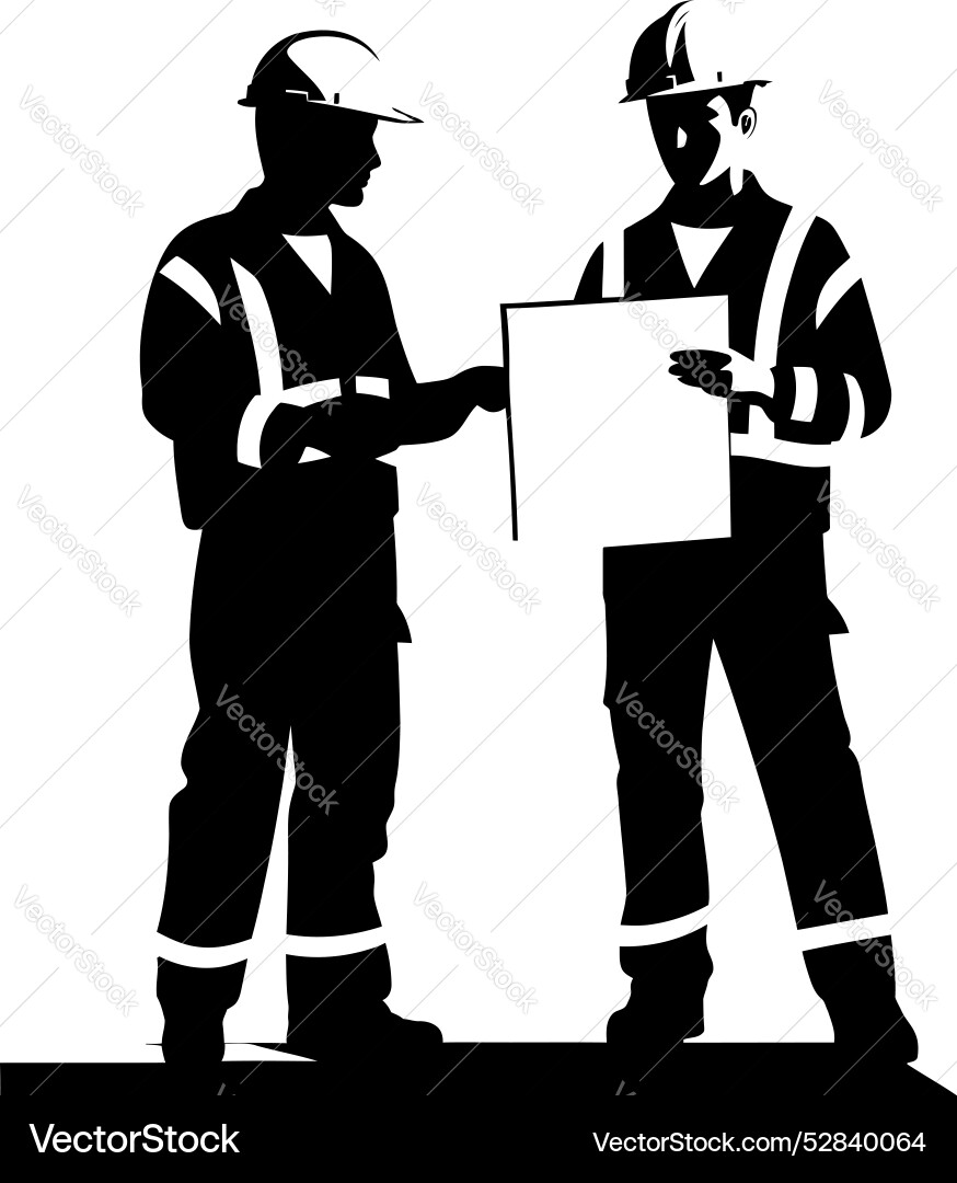 Engineering elevation engineers and blueprint Engineering elevation engineers and blueprint vector image