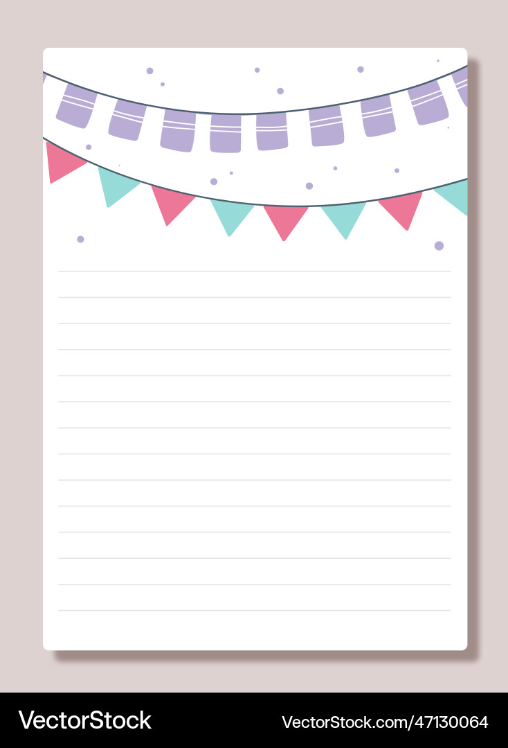 Notebook sheet concept Vector Image
