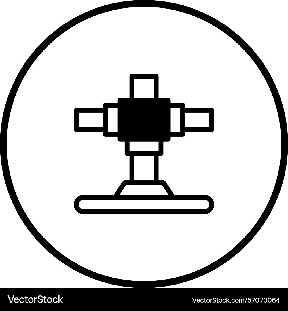 Simple image of a cross joint suitable Vector Image