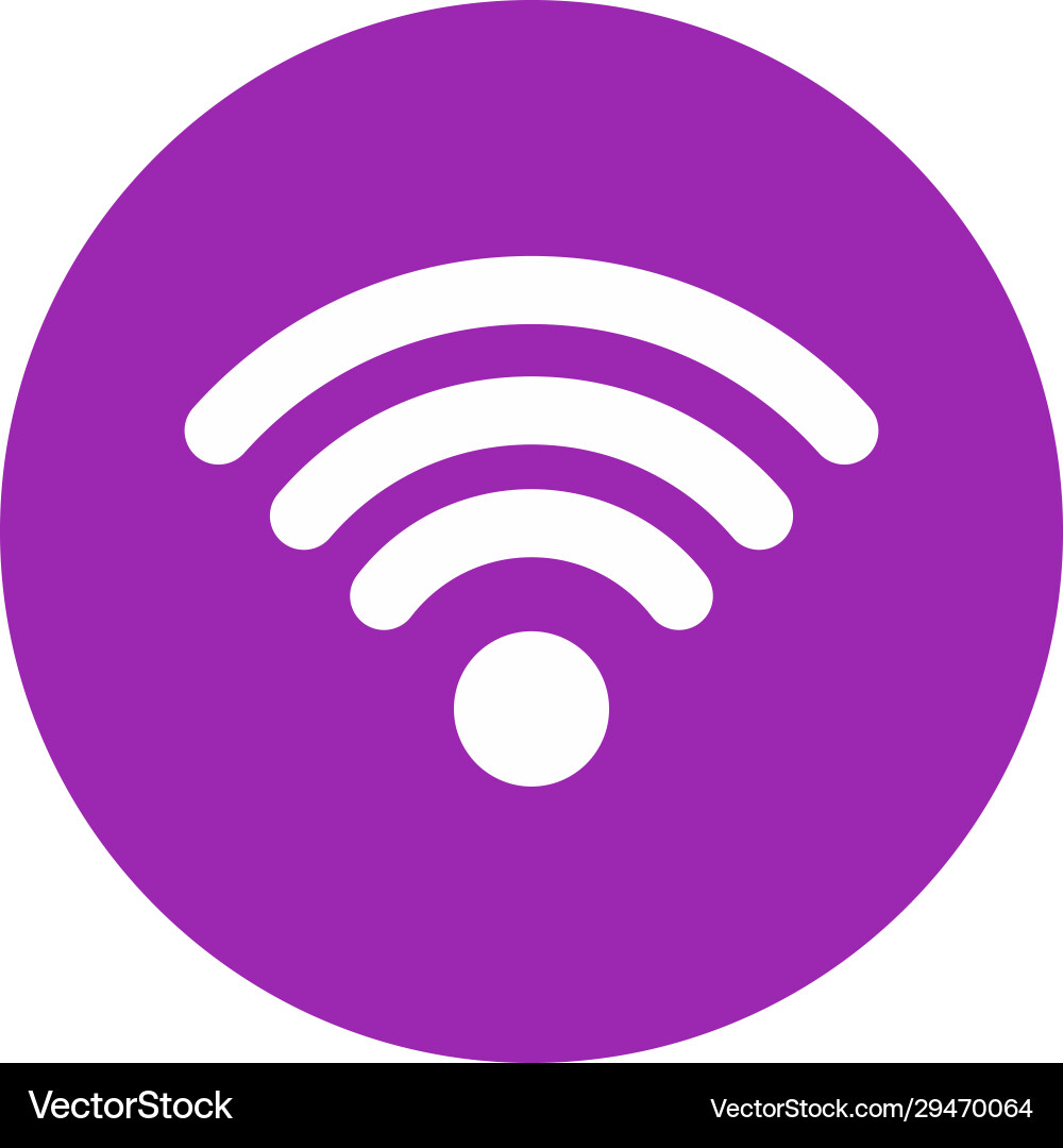Wifi signal icon isolated on background Vector Image