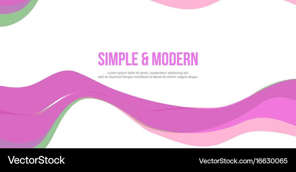 Abstract header website simple design vector image