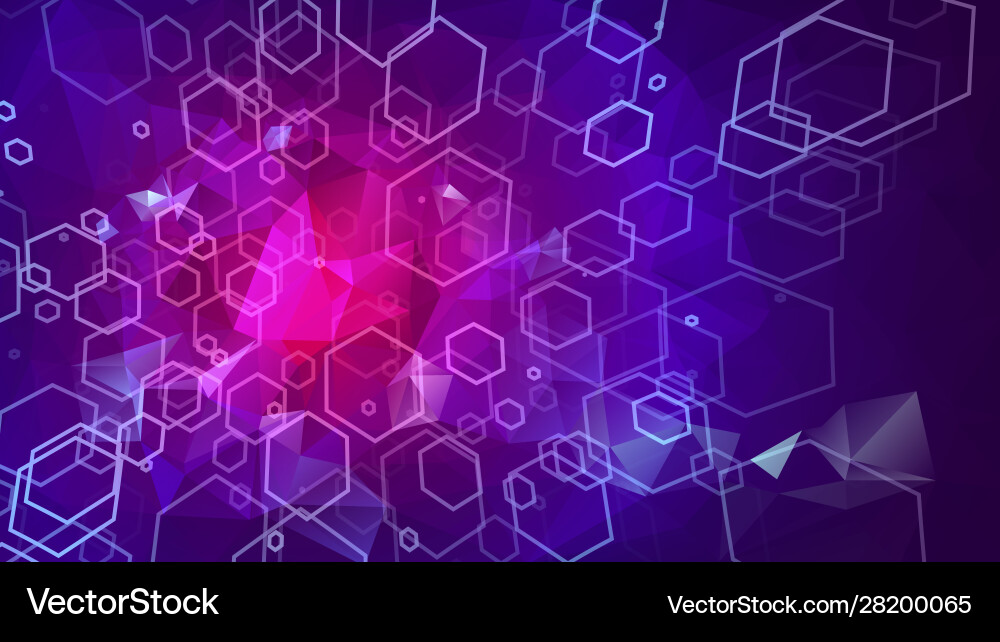 Abstract polygon and hexagon background polygonal Abstract polygon and hexagon background polygonal vector image