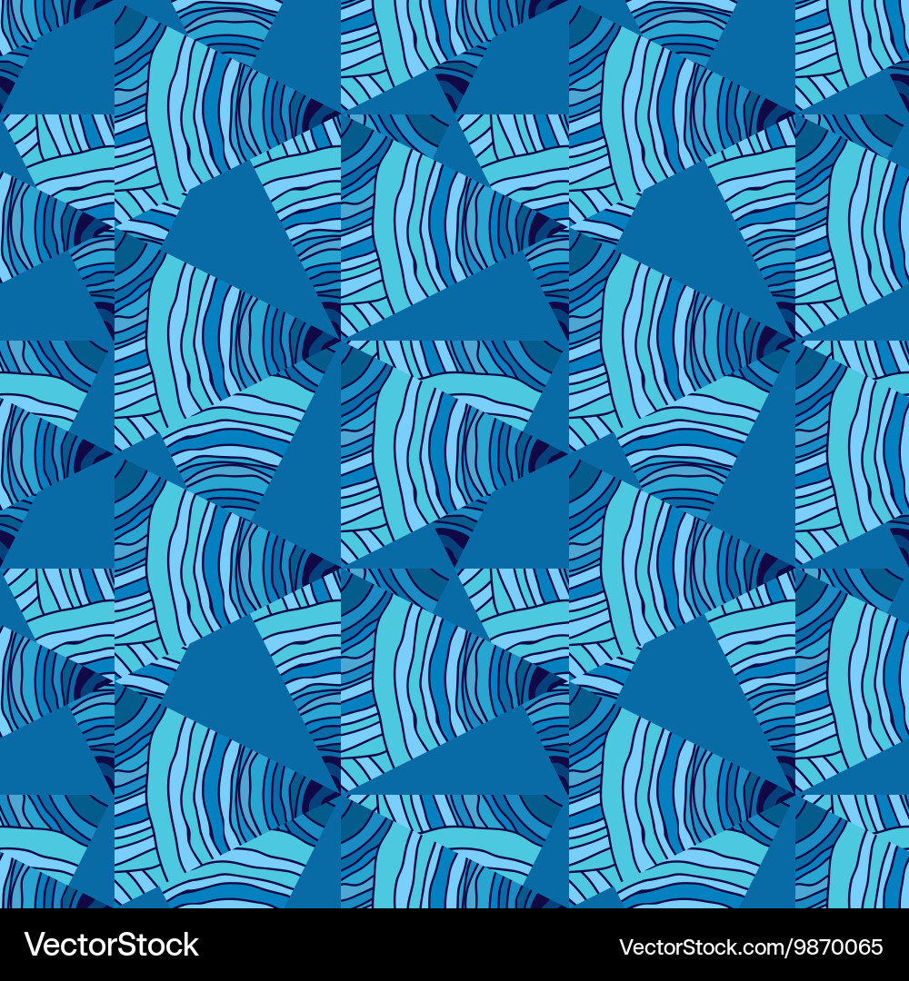 Abstract seamless pattern with triangles Vector Image