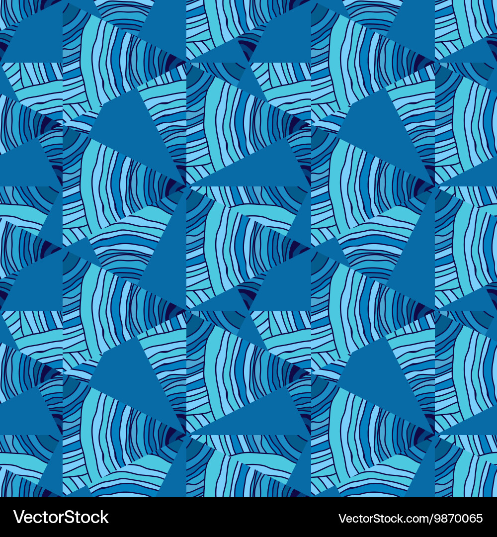 Abstract seamless pattern with triangles vector image