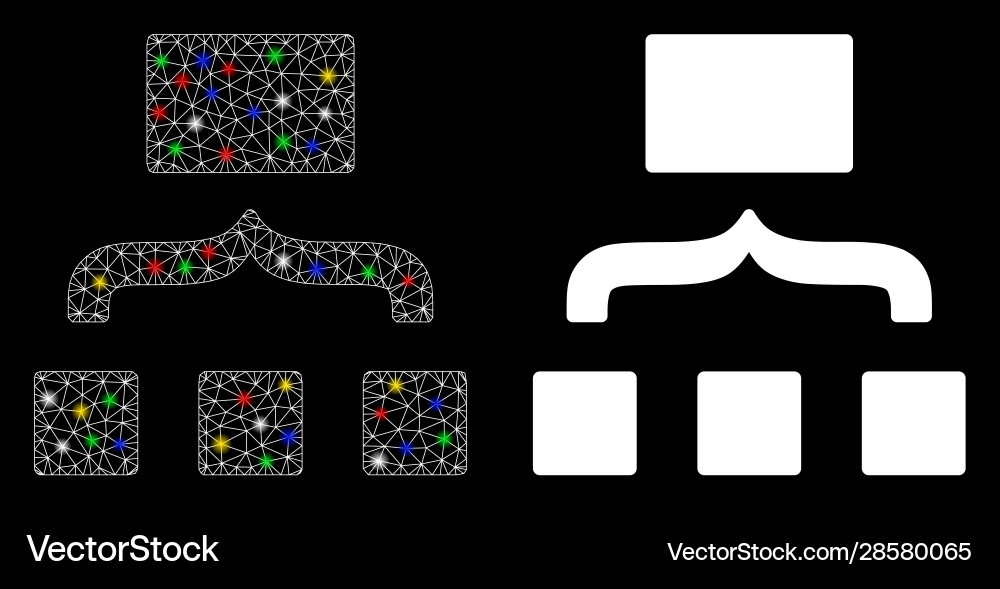 Bright mesh wire frame scheme icon with light Bright mesh wire frame scheme icon with light Vector Image