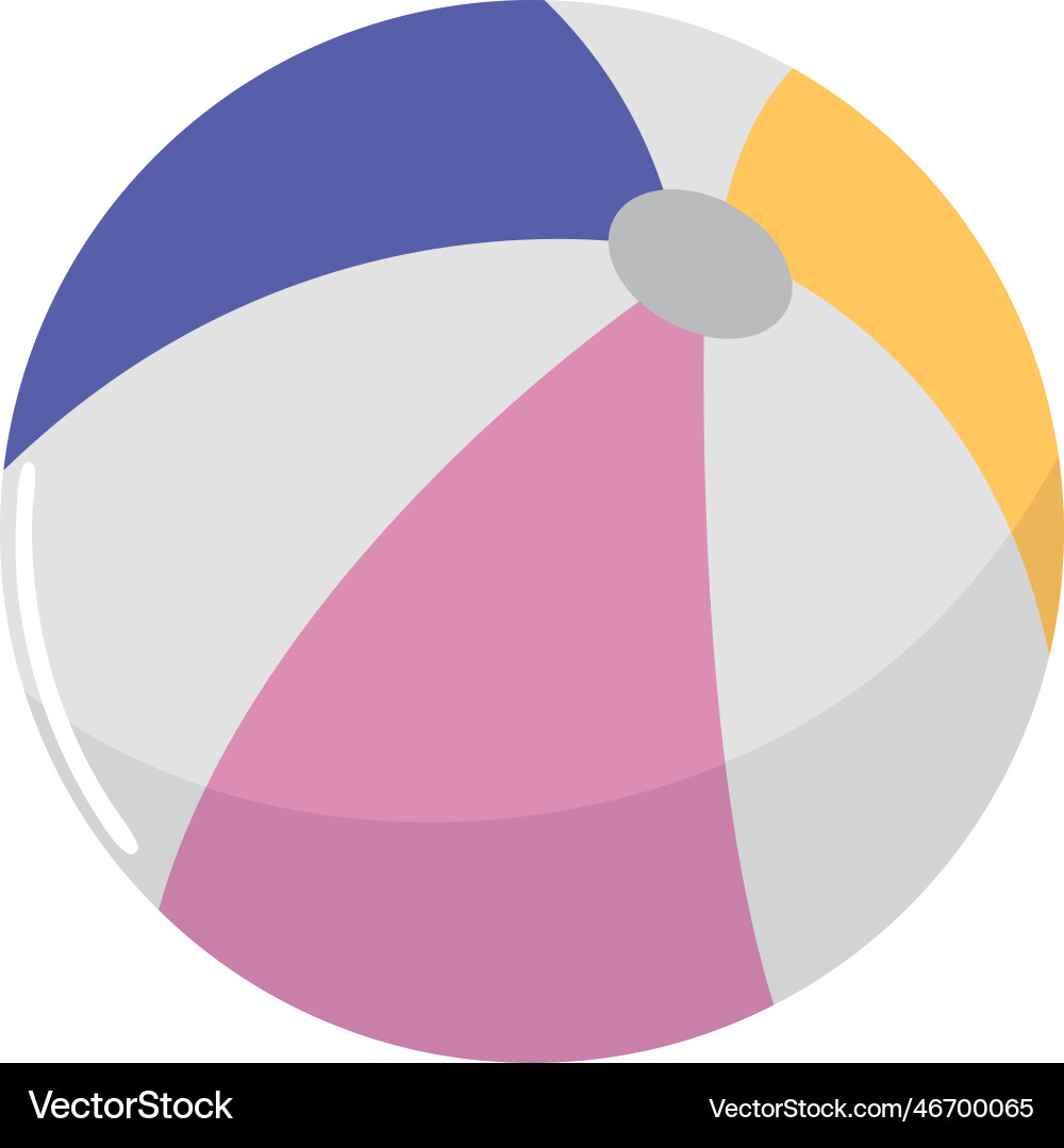 Vector Inflatable Ball Inflatable beach ball Royalty Free Vector Image