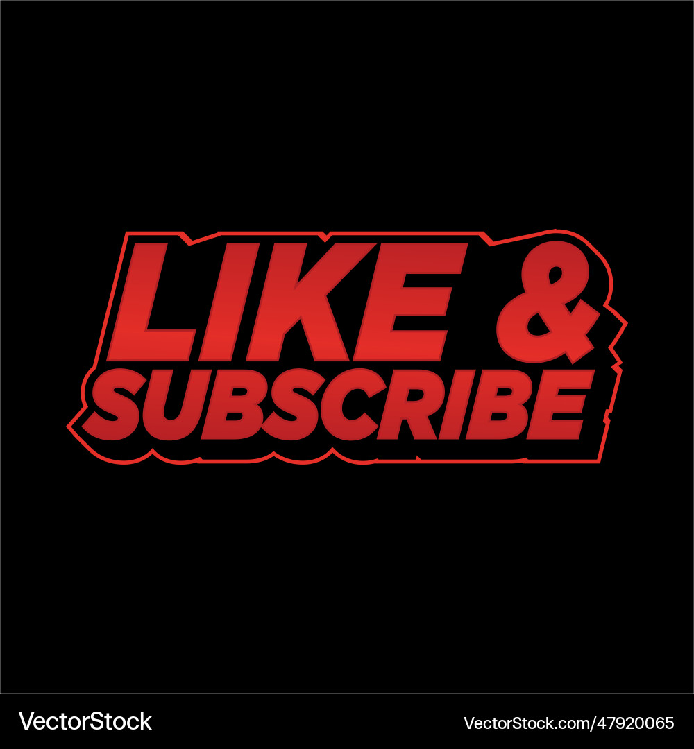 Like and subscribe youtube button banner design Like and subscribe youtube button banner design vector image