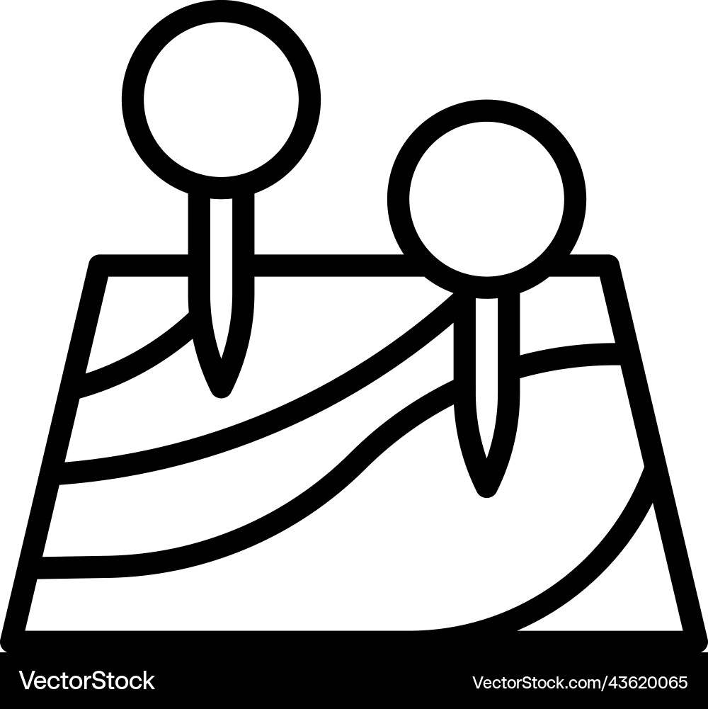 Map pin icon location and navigation vector image