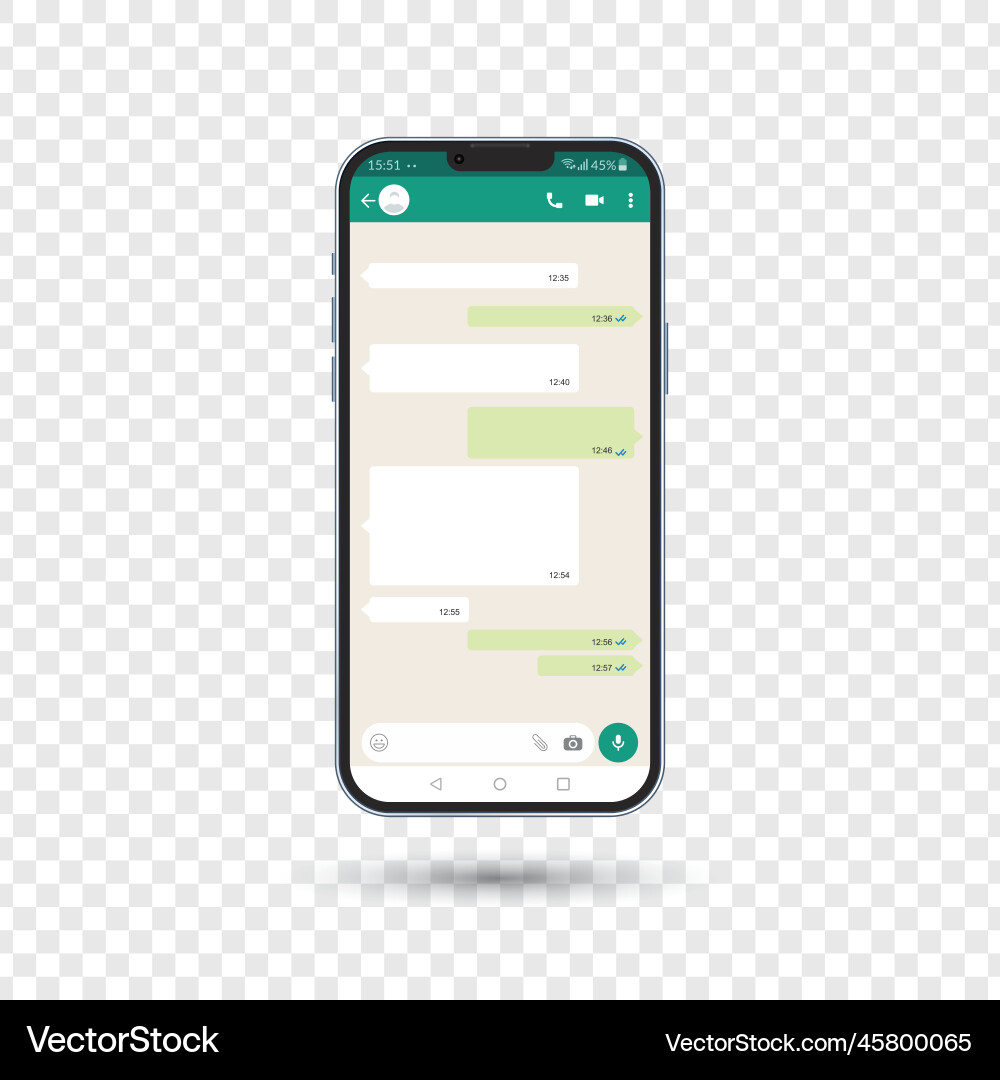 Messenger ui template social communication app Vector Image