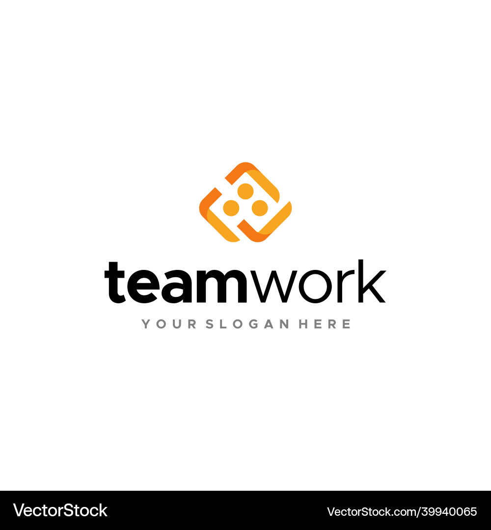 Minimalist colorful people circle logo design Minimalist colorful people circle logo design vector image