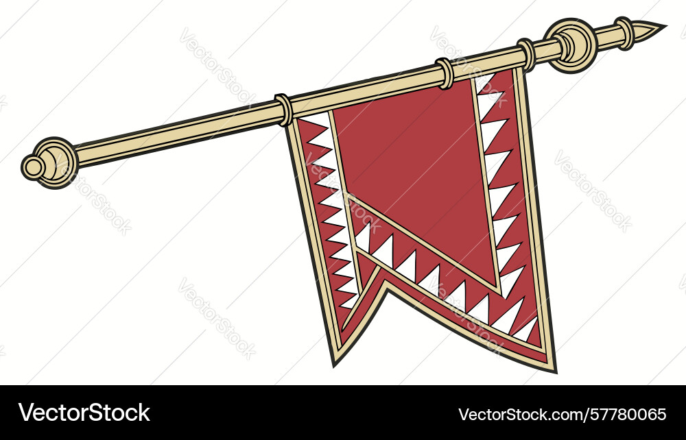Simple triangular pennant versatile flag graphic Vector Image