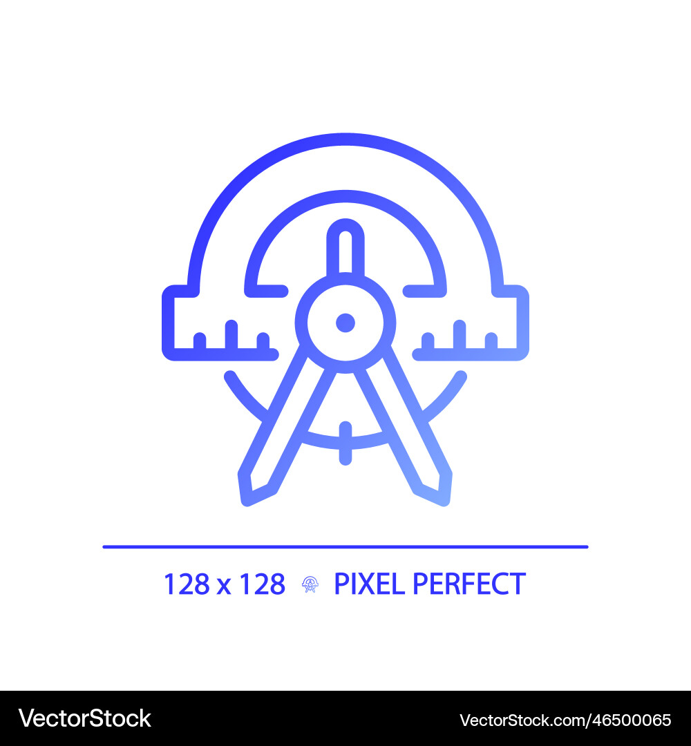 Stem in geometry pixel perfect gradient linear Stem in geometry pixel perfect gradient linear vector image