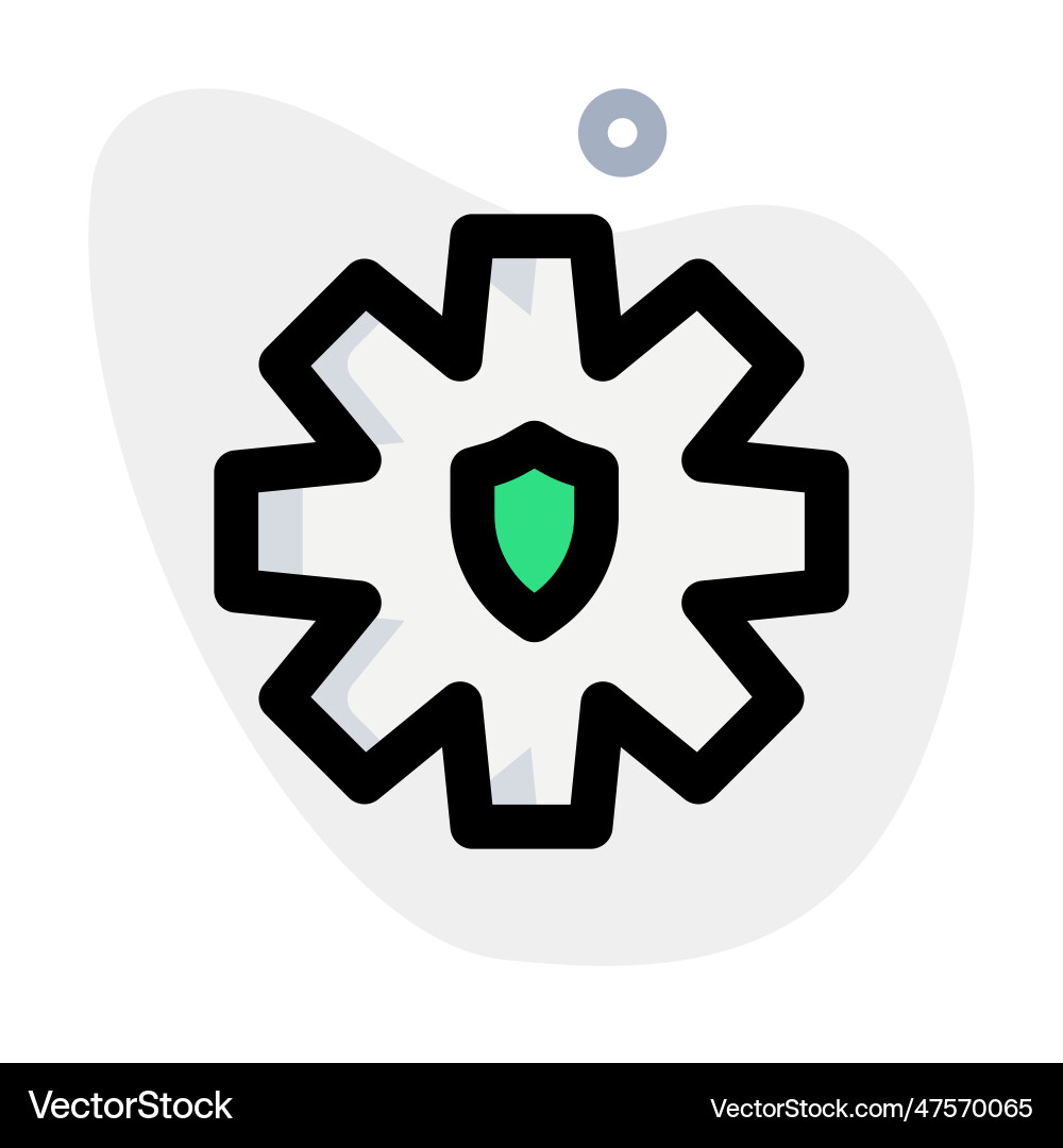 System encrypted for the data security vector image