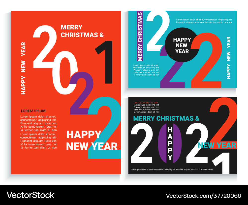 2022 new year flyerscards postersheaders 2022 new year flyerscards postersheaders vector image
