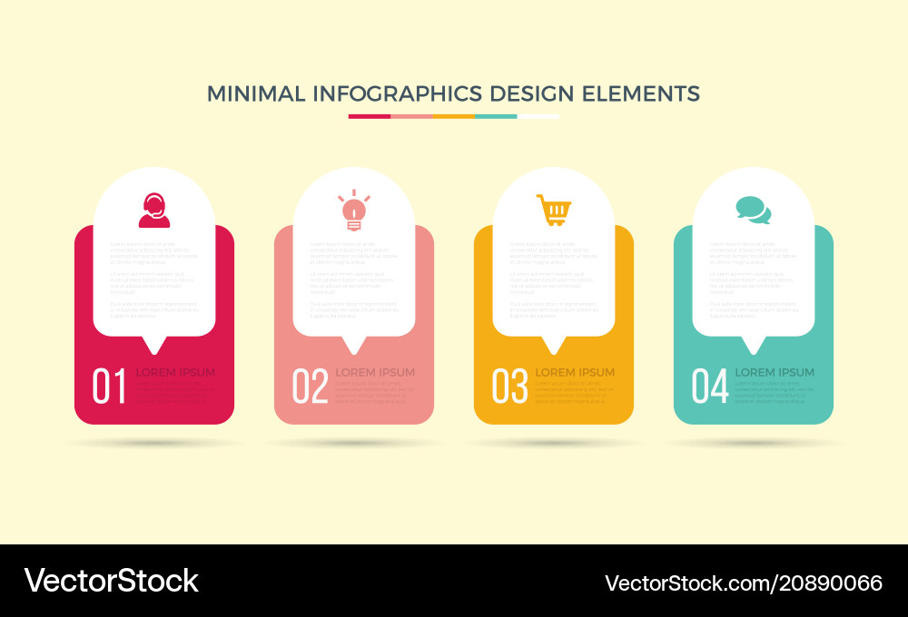 Business data visualization time line process Vector Image