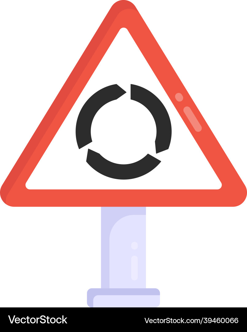 Circular intersection Vector Image
