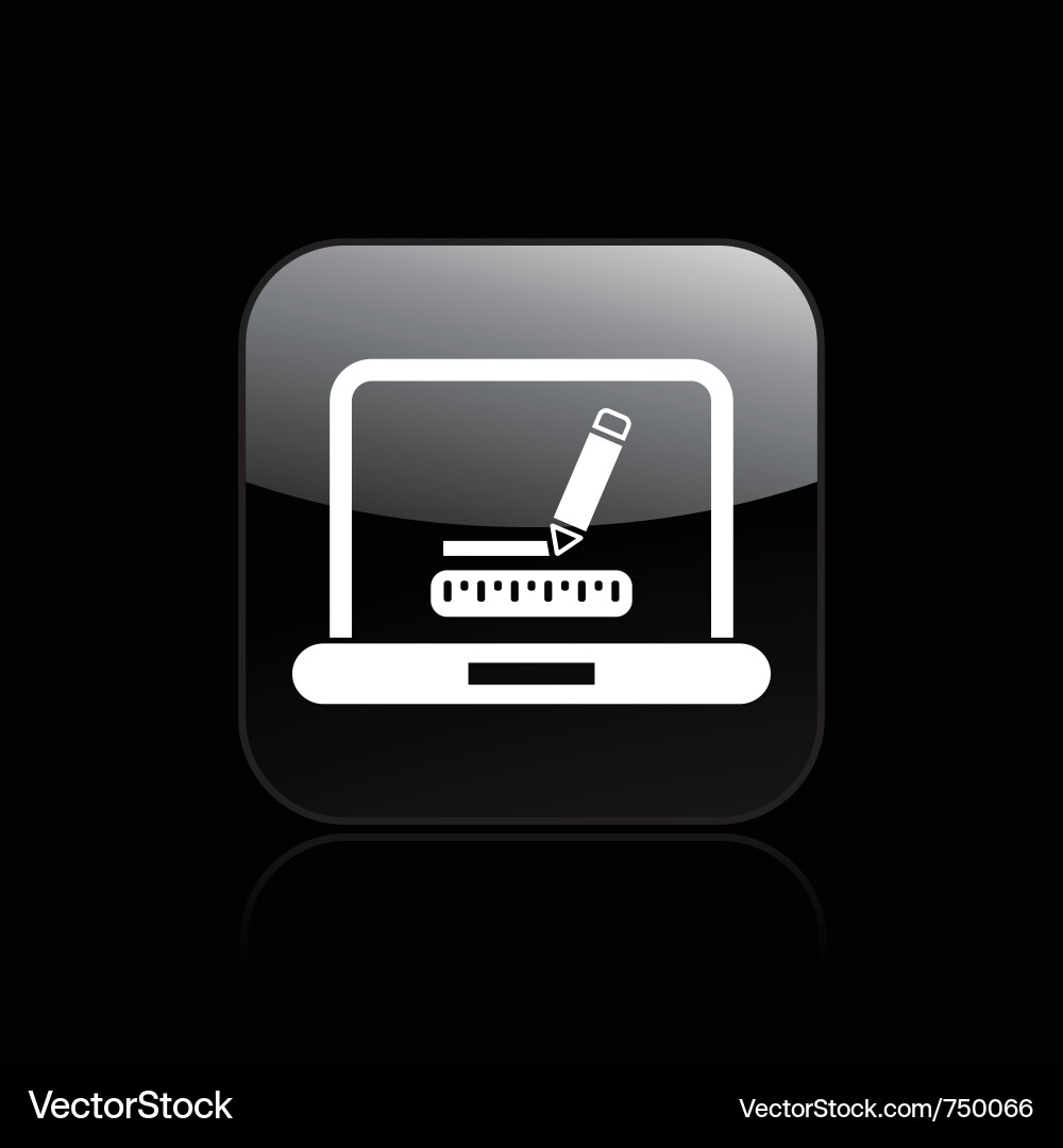 Computer design icon Vector Image