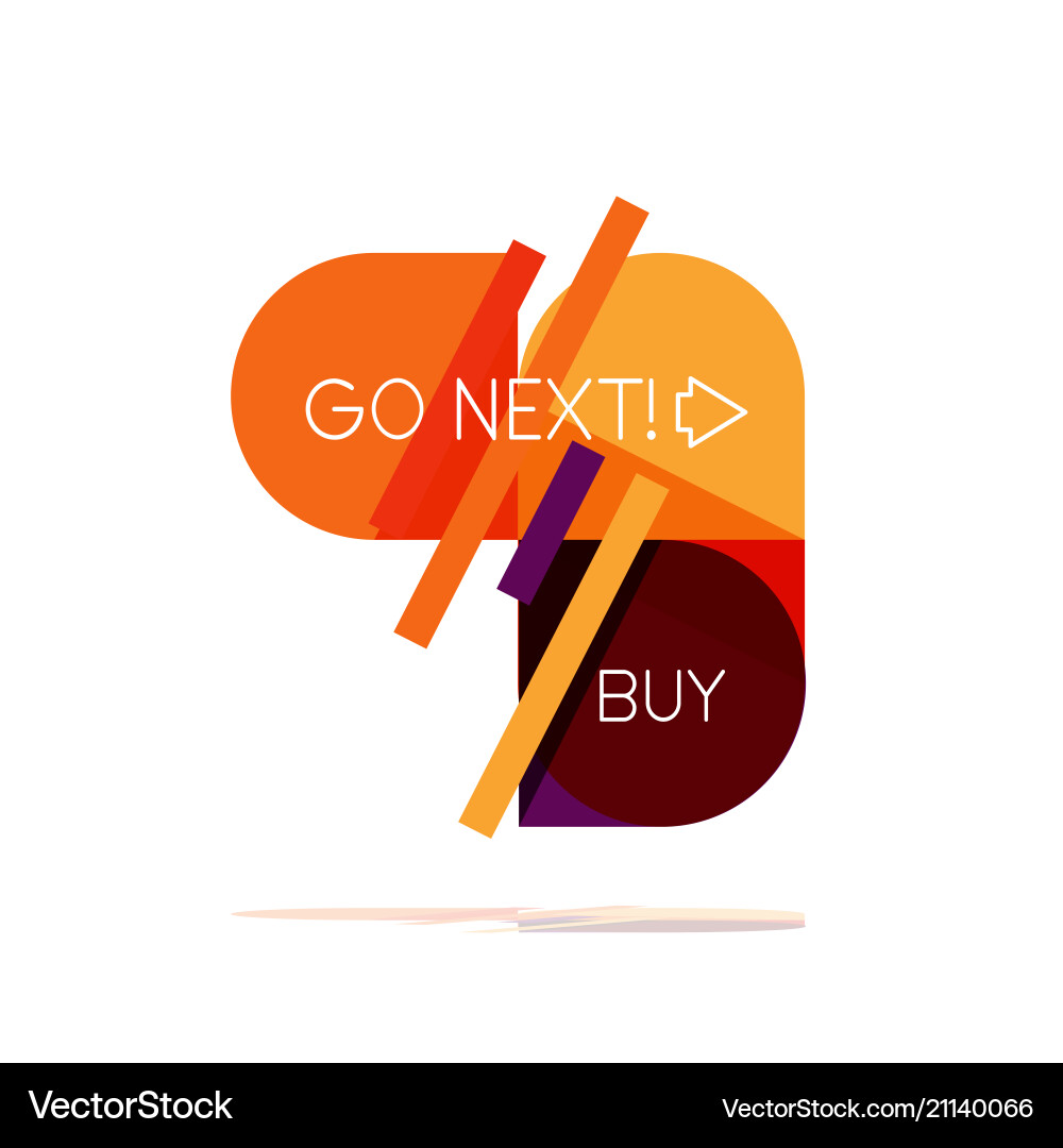 Minimal flat clean abstract option step Minimal flat clean abstract option step Vector Image