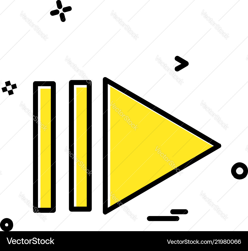 Next button icon design Next button icon design vector image