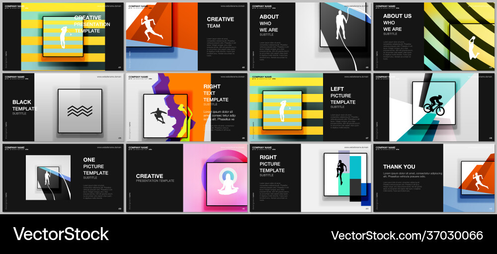 Presentation design templates multipurpose Presentation design templates multipurpose vector image