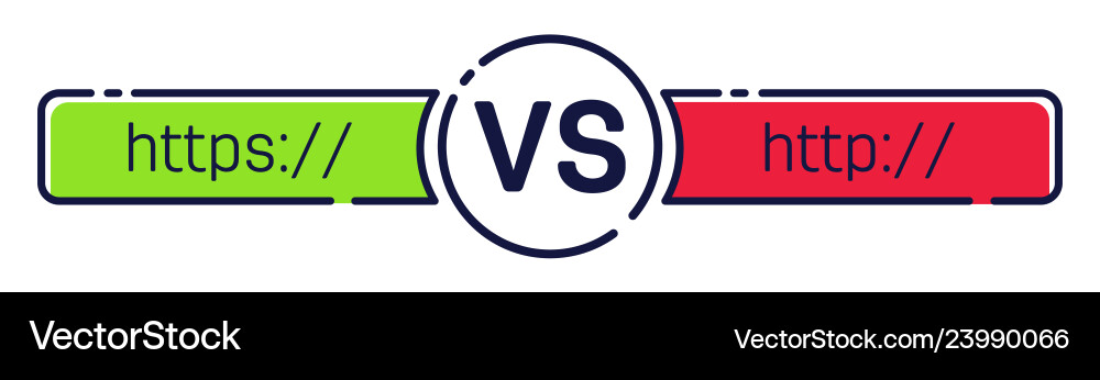 Secure Web Connection Protocol vector image