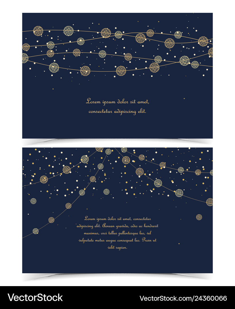 Sparkling String Lights vector image