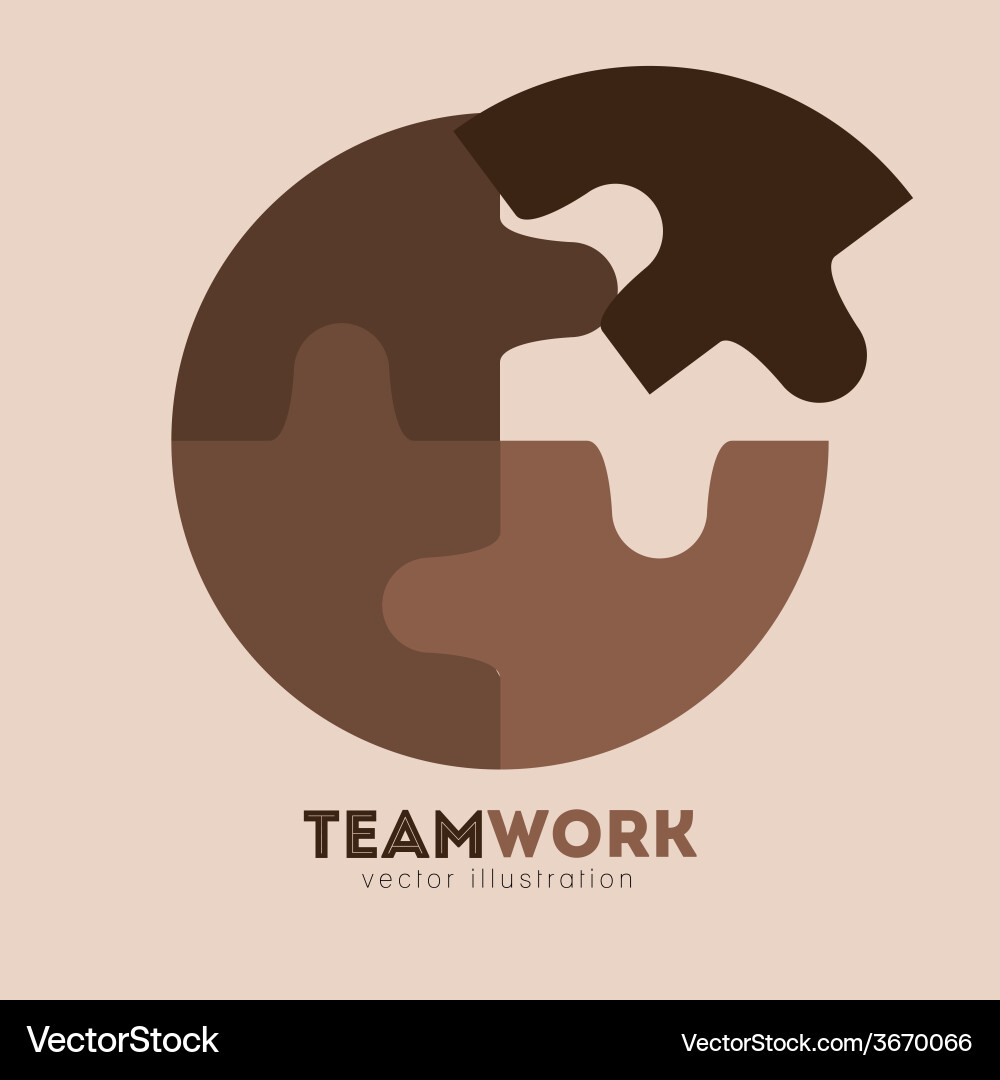 Teamwork design Vector Image