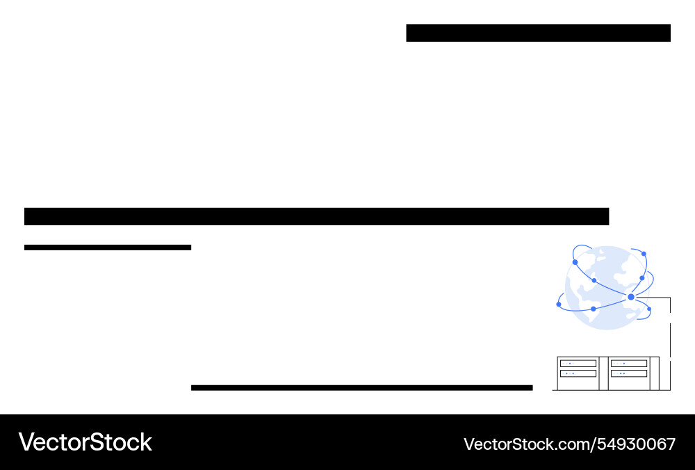 Abstract representation of global network Vector Image