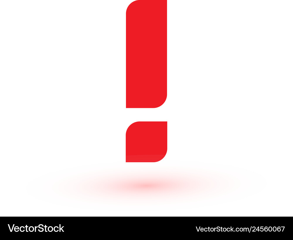 Exclamation mark attention web message danger Exclamation mark attention web message danger vector image