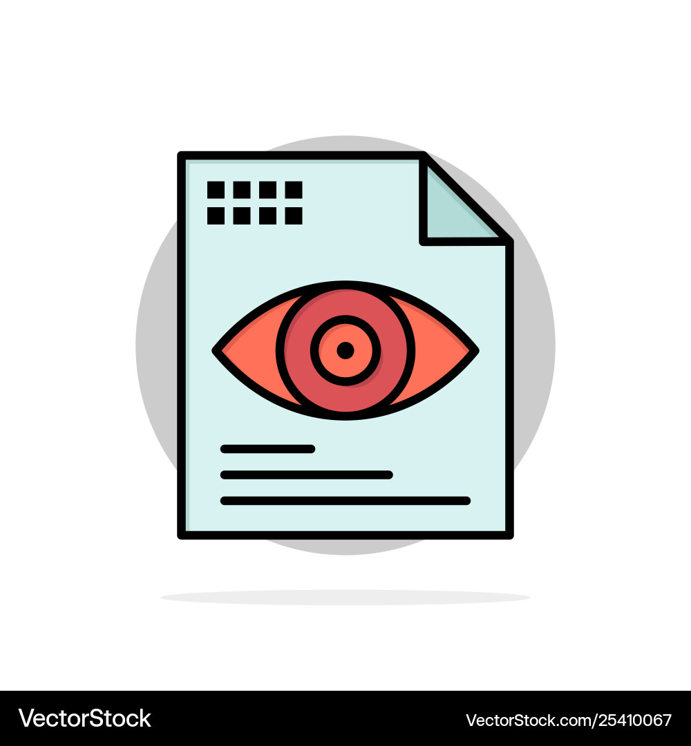 File text eye computing abstract circle File text eye computing abstract circle Vector Image