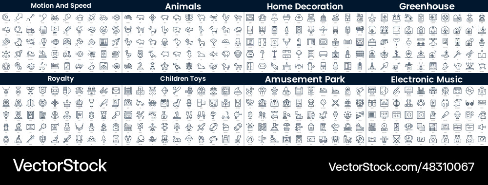 Linear style icons pack in this bundle include Linear style icons pack in this bundle include vector image