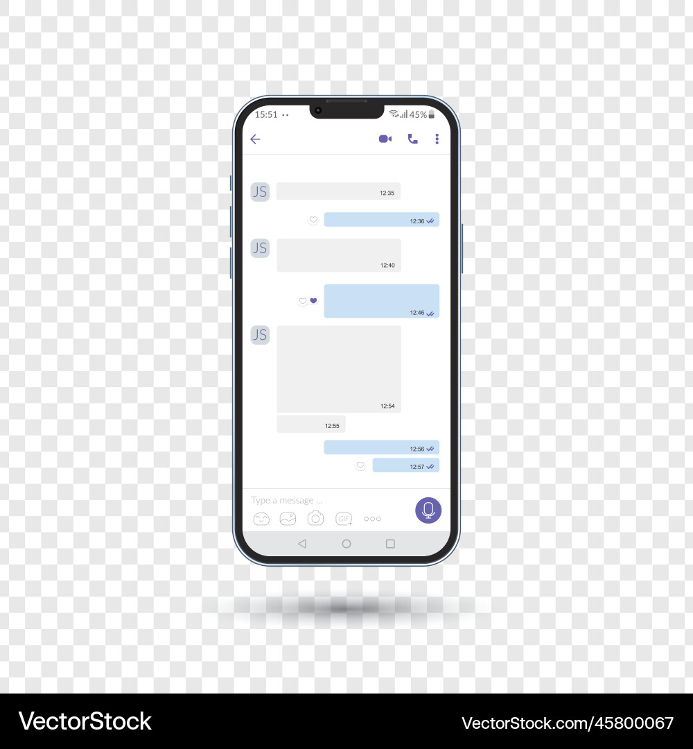 Messenger ui template social communication app Messenger ui template social communication app Vector Image