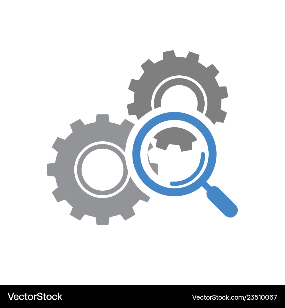 Researc icon on white background for graphic Vector Image