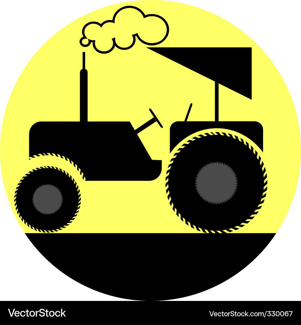 Tractor Icon Vector Image