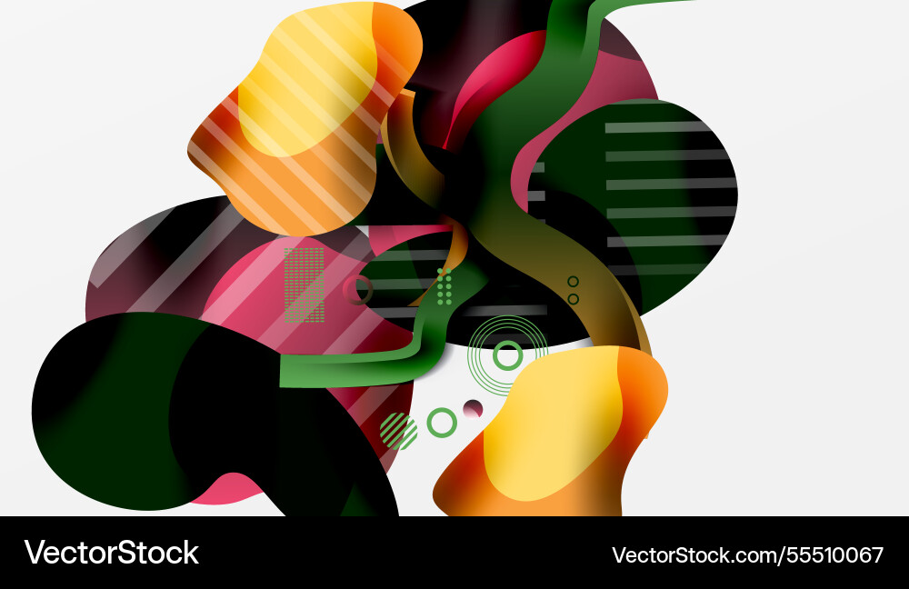 Vibrant abstract background overlapping shapes Vibrant abstract background overlapping shapes Vector Image