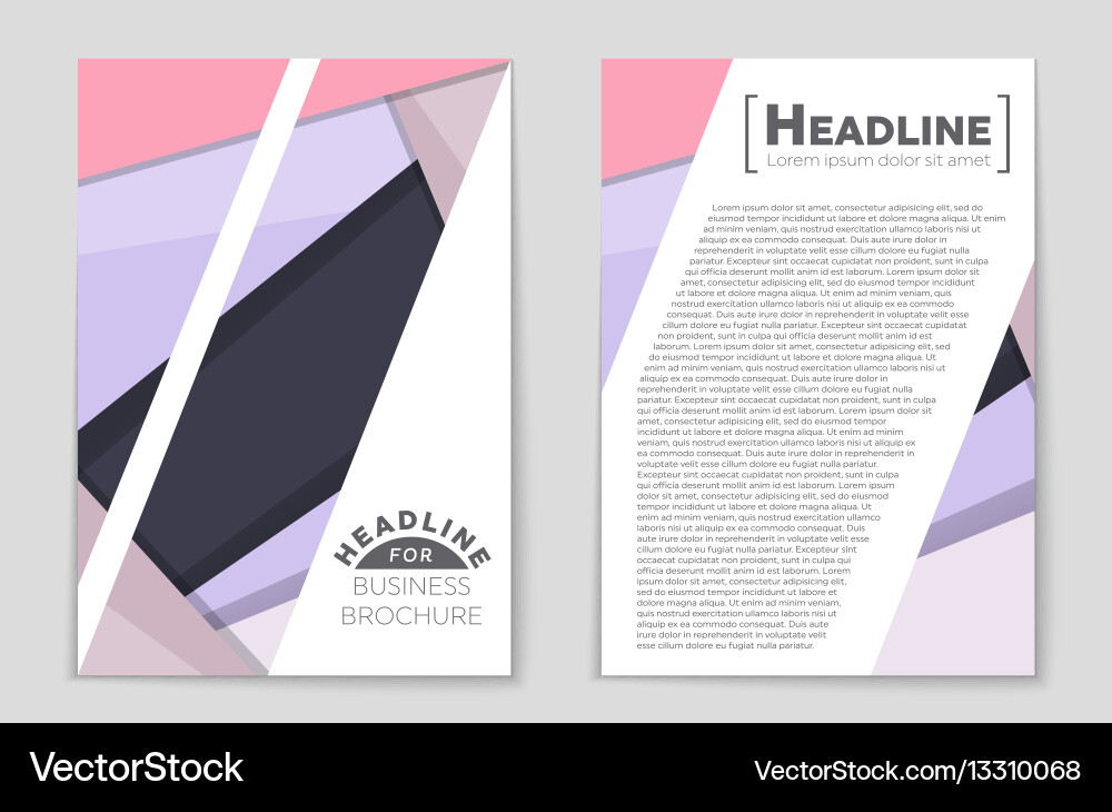Abstract layout background set for art Vector Image