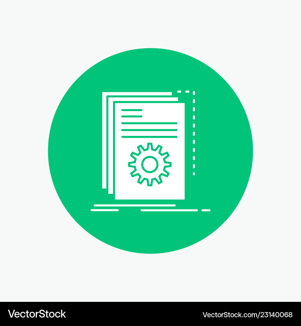 App build developer program script white glyph App build developer program script white glyph vector image