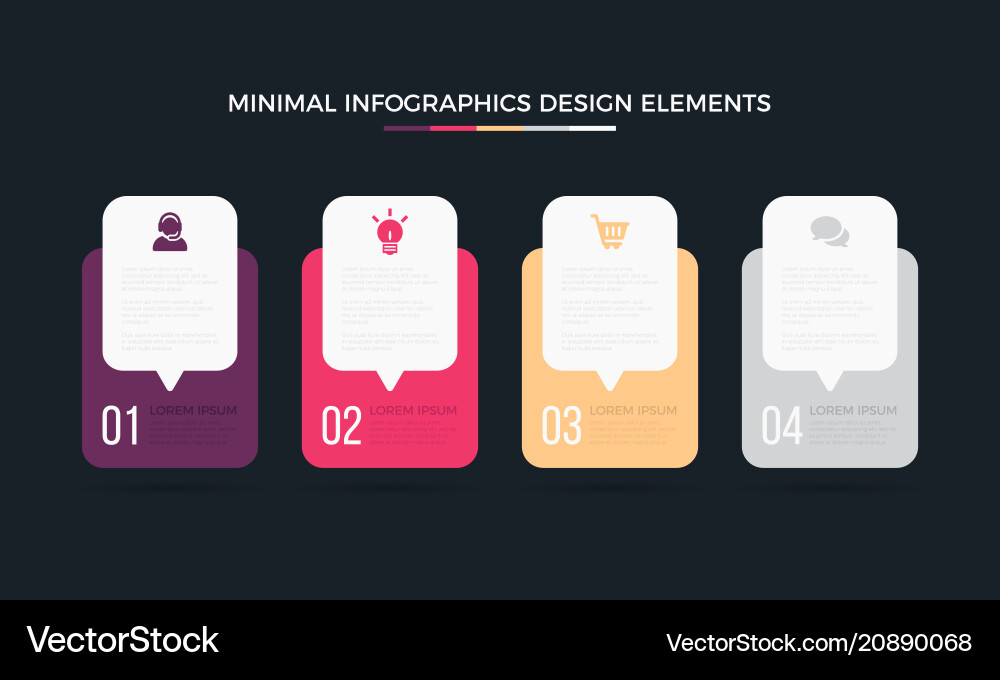 Business data visualization time line process Vector Image