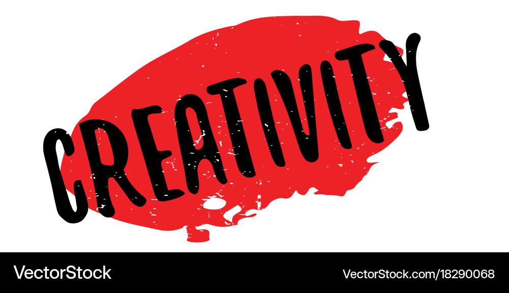 Creativity rubber stamp Royalty Free Vector Image