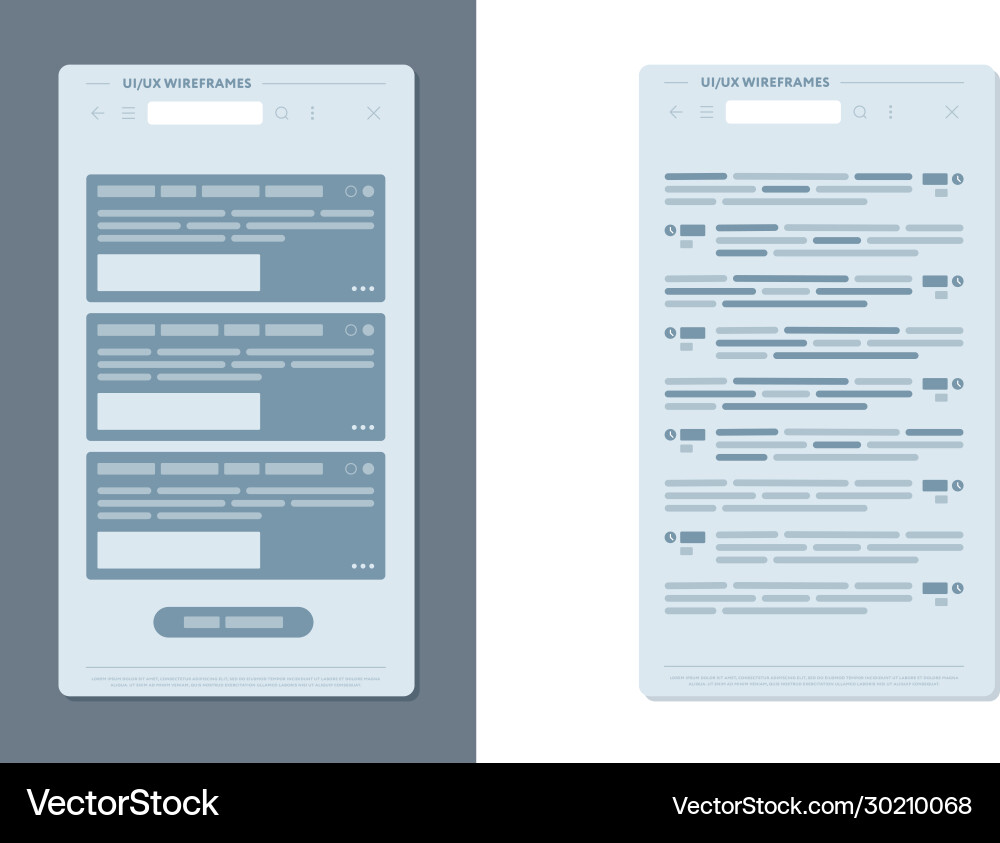 Design network interface vector image