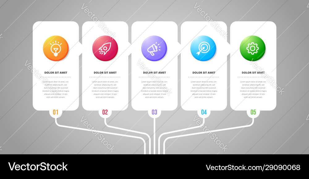 Infographic design elements option number Infographic design elements option number vector image