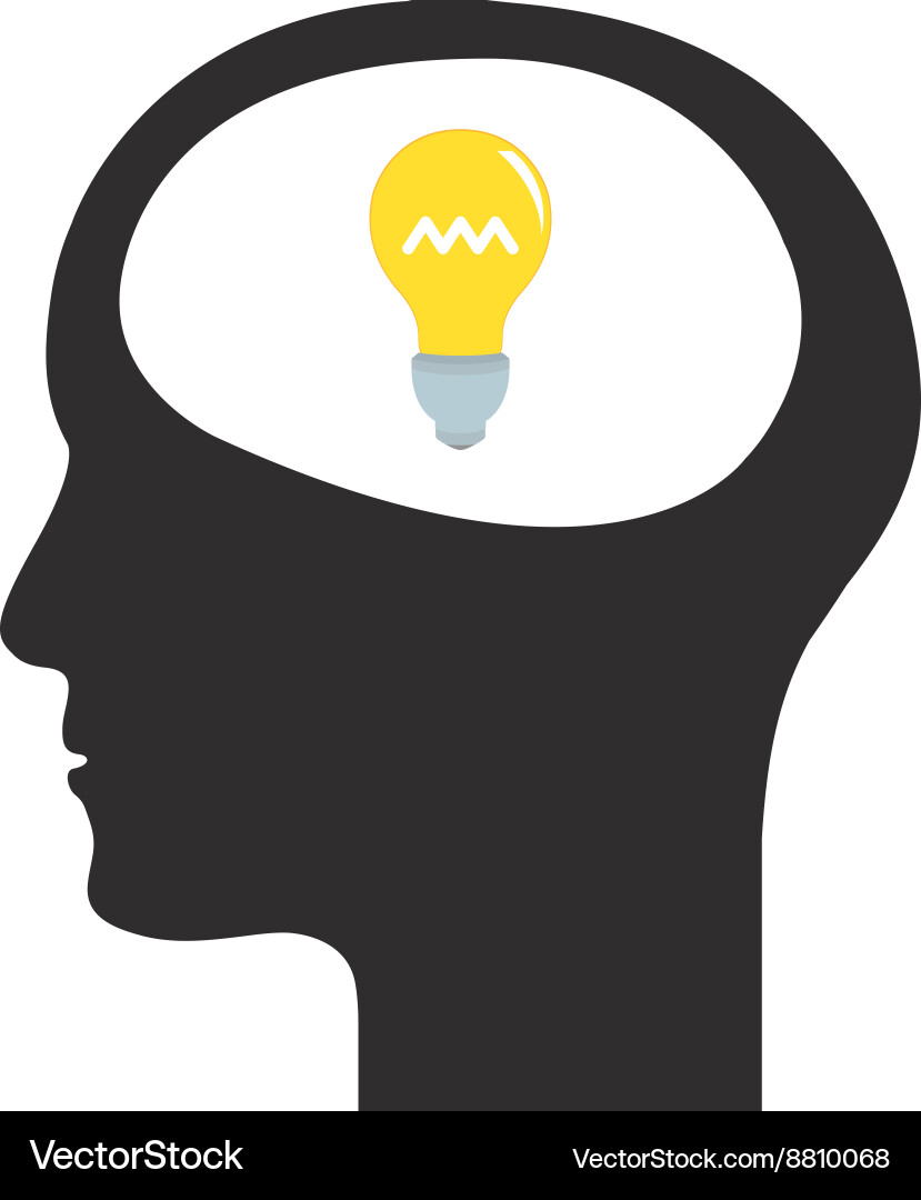 Lightbulb idea vector image
