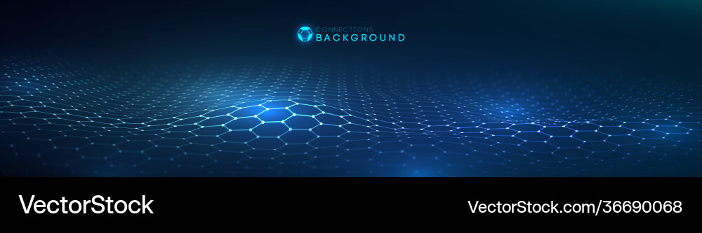 Network connection concept black background Network connection concept black background vector image