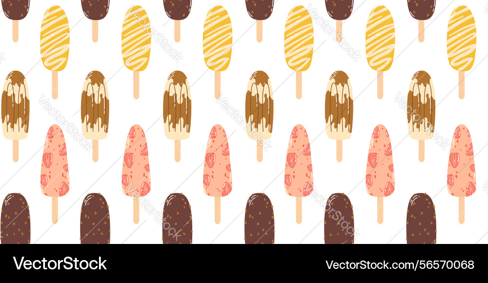 Rectangular pattern with different colorful ice Rectangular pattern with different colorful ice vector image