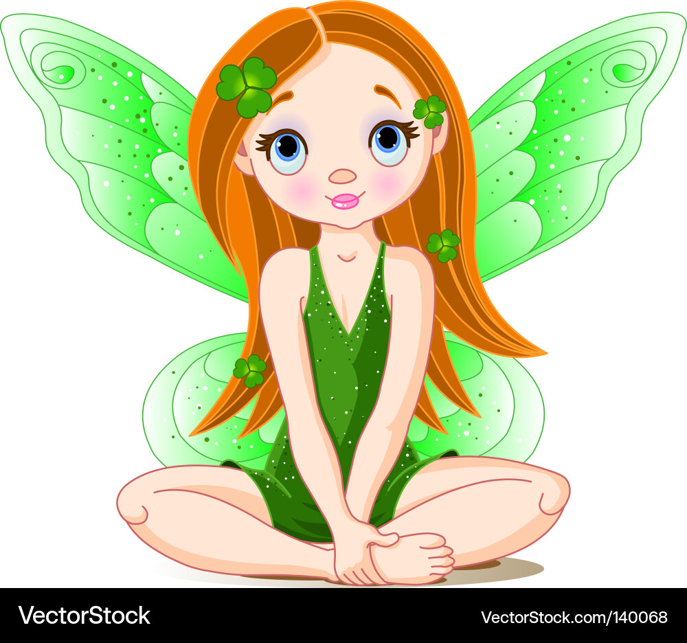 St. Patrick's Day Fairy vector image