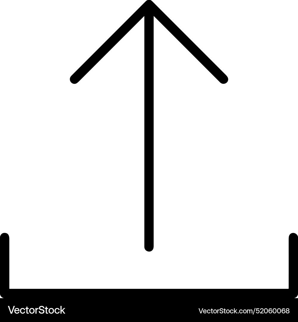 Upload outline icon symbol image Vector Image