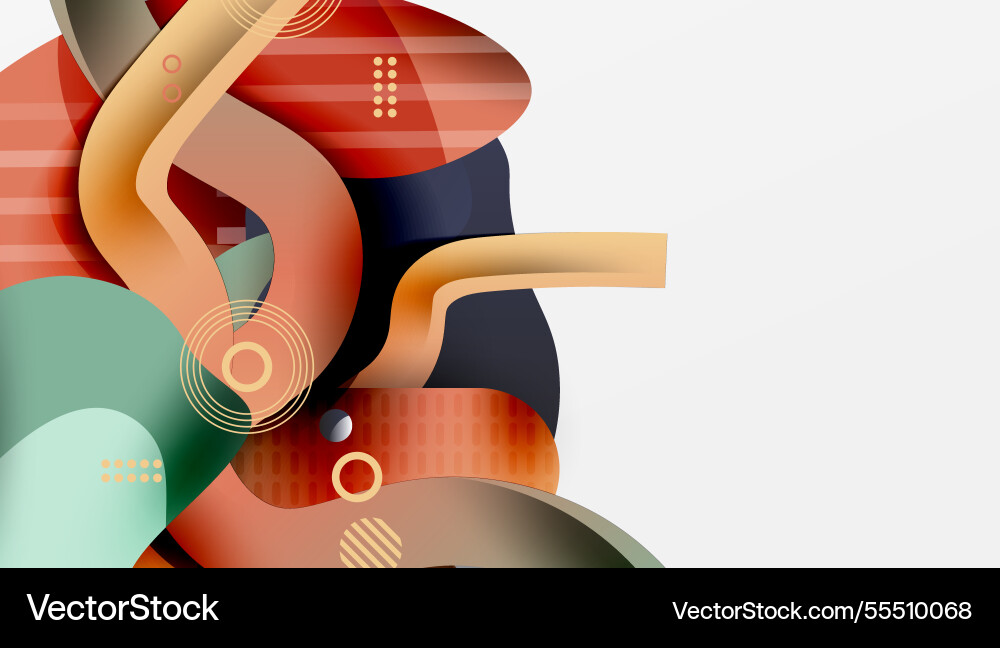 Vibrant abstract background overlapping shapes Vibrant abstract background overlapping shapes Vector Image